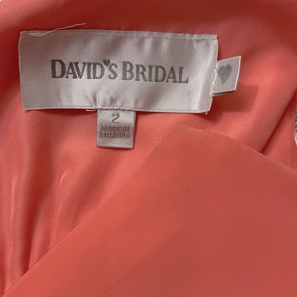 David’s Bridal One Shoulder Pink Dress - Picture 5 of 5